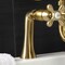 Kingston Brass KS228SB Deck Mount Clawfoot Tub Faucet with Hand Shower, Brushed Brass KS228SB - alternate 3